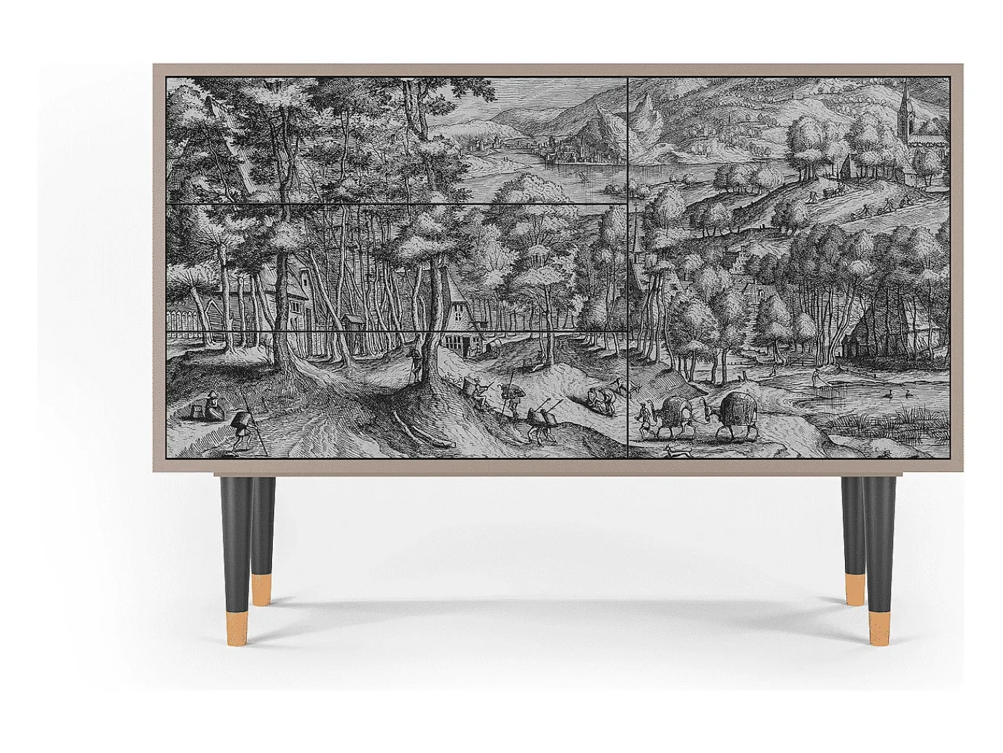 Aparador - 115х84х41 cm - S3 - Rusticorum, Latte