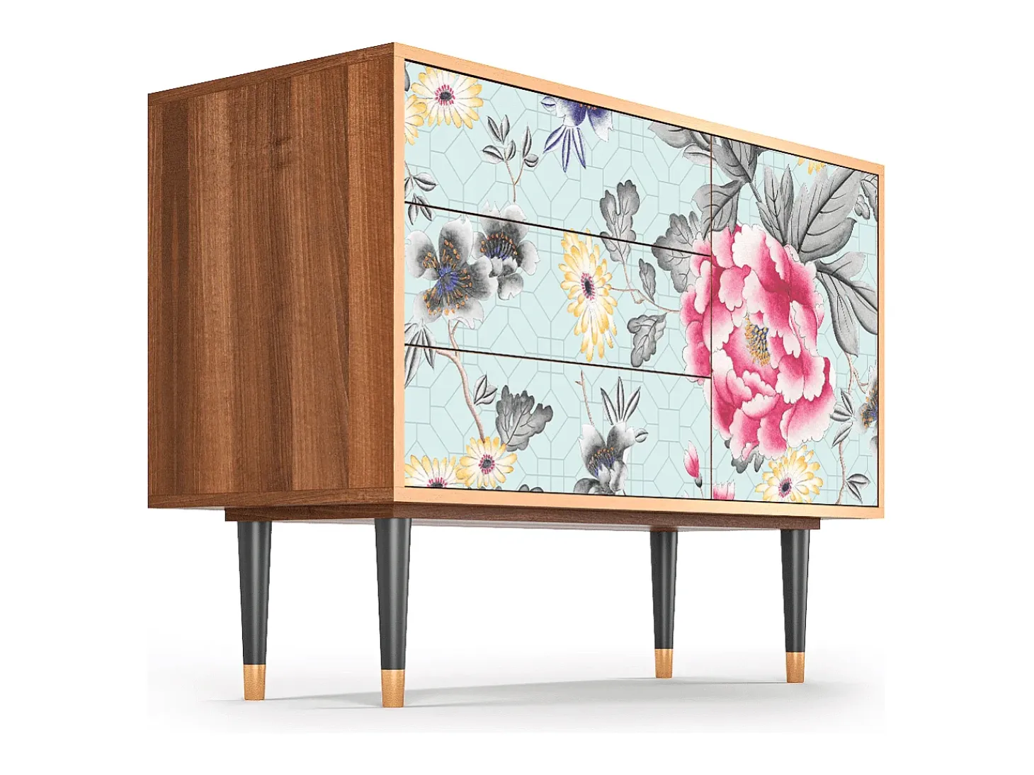 Aparador - 115х84х41 cm - S3 - Sky Garden, Nogal