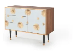 Aparador - 115х84х41 cm - S3 - Sky Latte, Nogal