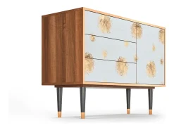 Aparador - 115х84х41 cm - S3 - Sky Latte, Nogal