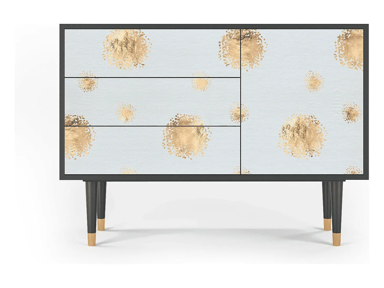 Aparador - 115х84х41 cm - S3 - Sky Latte, Antracita