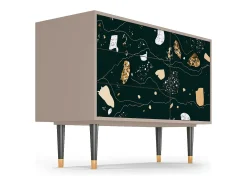 Aparador - 115х84х41 cm - S3 - Space Rocks, Latte