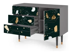 Aparador - 115х84х41 cm - S3 - Space Rocks, Gris