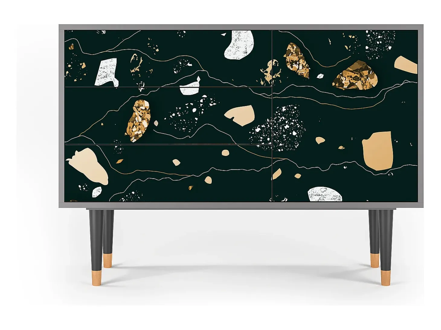 Aparador - 115х84х41 cm - S3 - Space Rocks, Gris