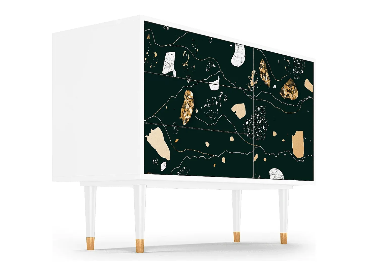 Aparador - 115х84х41 cm - S3 - Space Rocks, Blanco