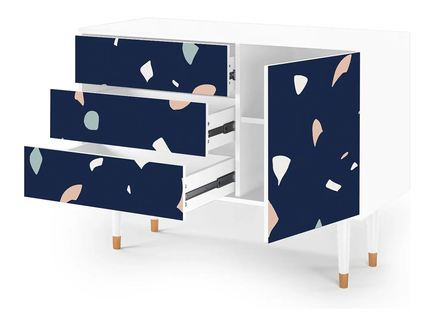 Aparador - 115х84х41 cm - S3 - Space Satellites, Blanco
