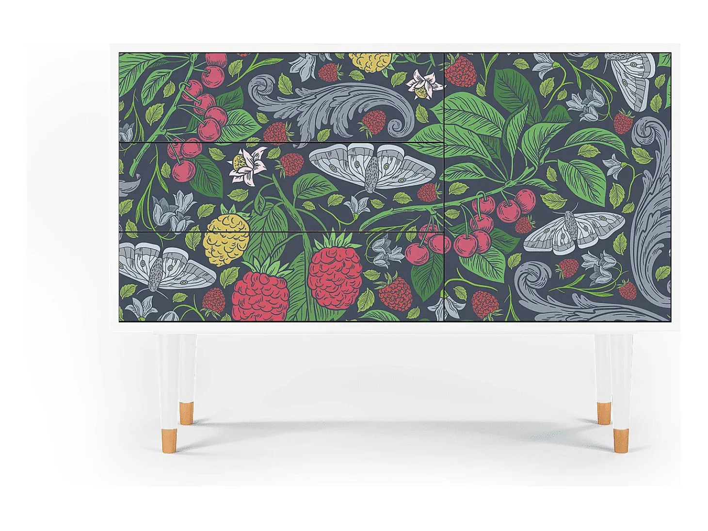 Aparador - 115х84х41 cm - S3 - Summer Berries, Blanco