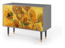 Aparador - 115х84х41 cm - S3 - Sunflowers, Gris