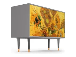 Aparador - 115х84х41 cm - S3 - Sunflowers, Gris