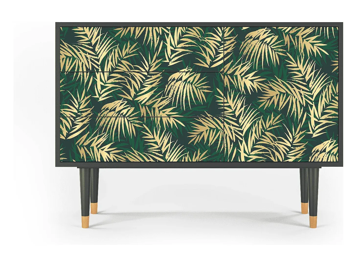 Aparador - 115х84х41 cm - S3 - Sunny Palm Tree, Antracita