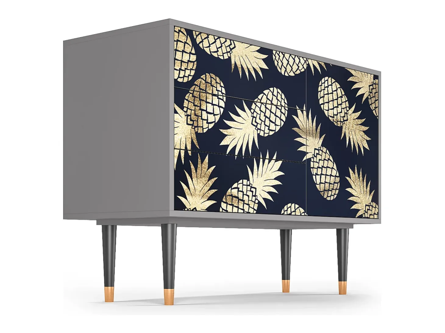 Aparador - 115х84х41 cm - S3 - Sunny Pineaple, Gris