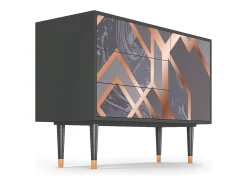 Aparador - 115х84х41 cm - S3 - Taupe Anatomy, Antracita