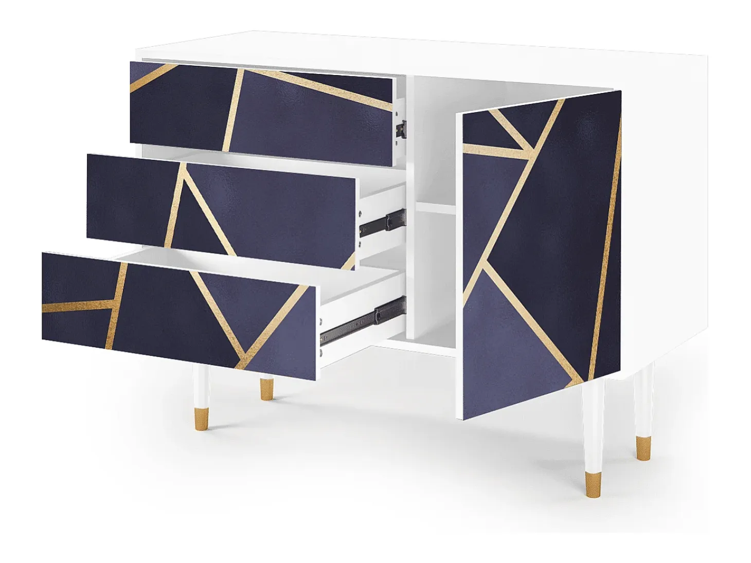 Aparador - 115х84х41 cm - S3 - The Amethyst, Blanco