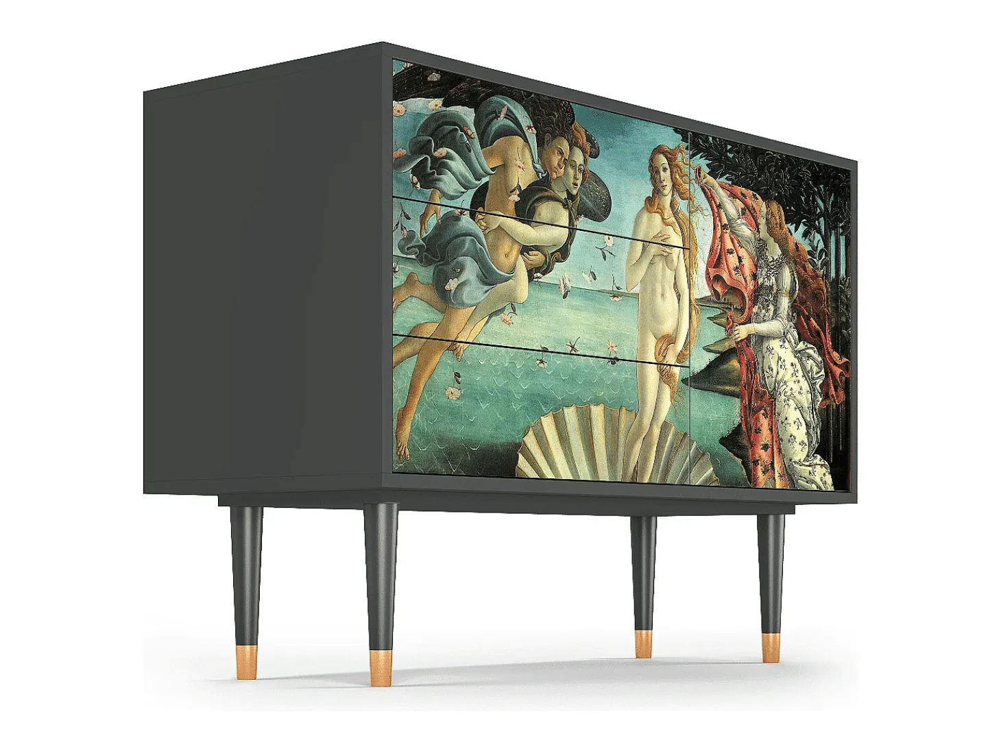Aparador - 115х84х41 cm - S3 - The Birth of Venus, Antracita