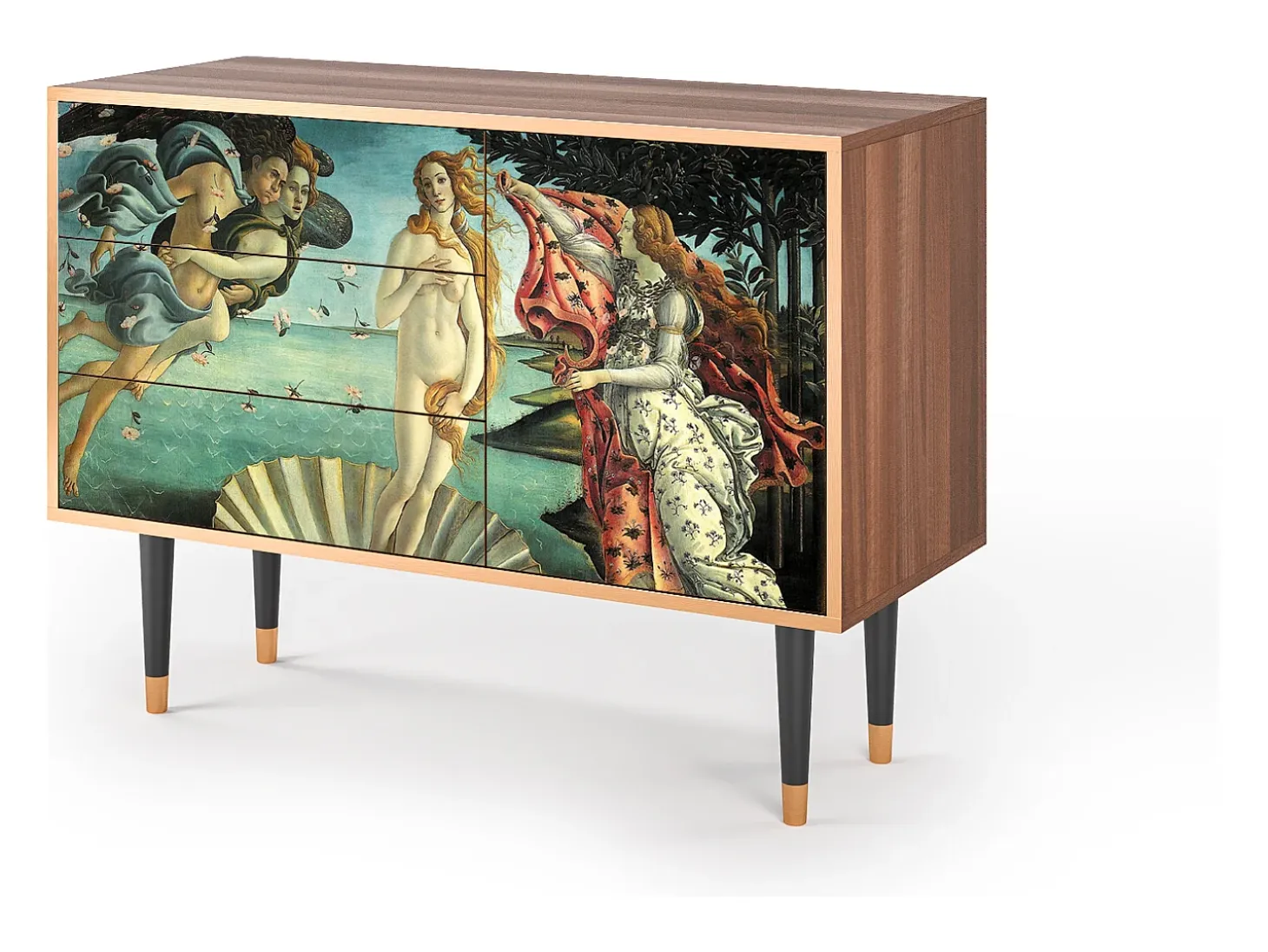 Aparador - 115х84х41 cm - S3 - The Birth of Venus, Nogal