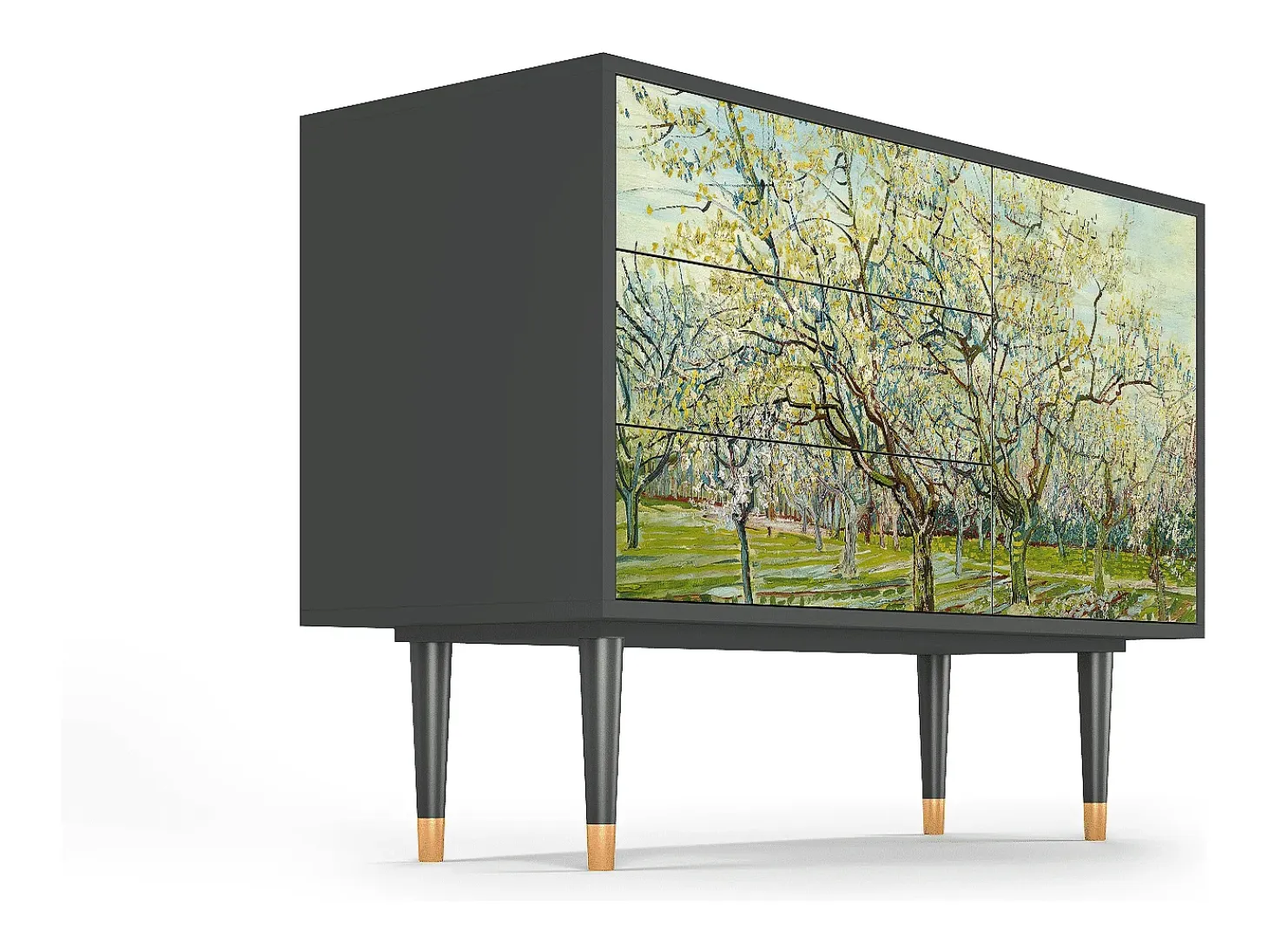Aparador - 115х84х41 cm - S3 - The Blanco Orchard, Antracita