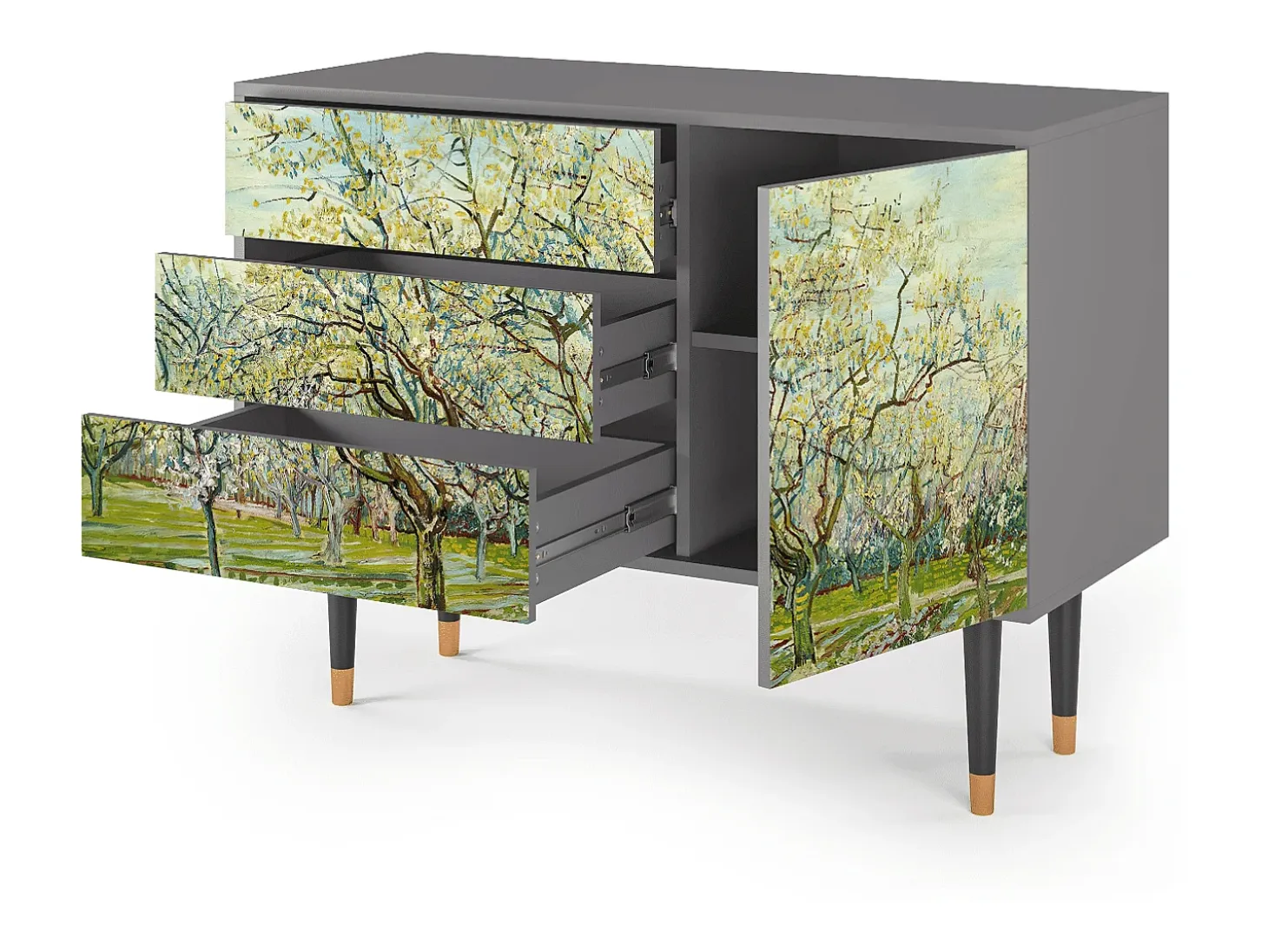 Aparador - 115х84х41 cm - S3 - The Blanco Orchard, Gris