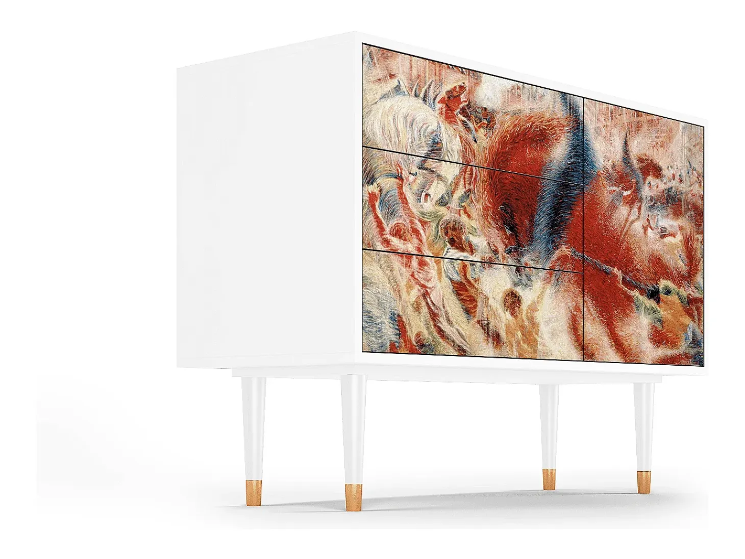 Aparador - 115х84х41 cm - S3 - The City Rises, Blanco