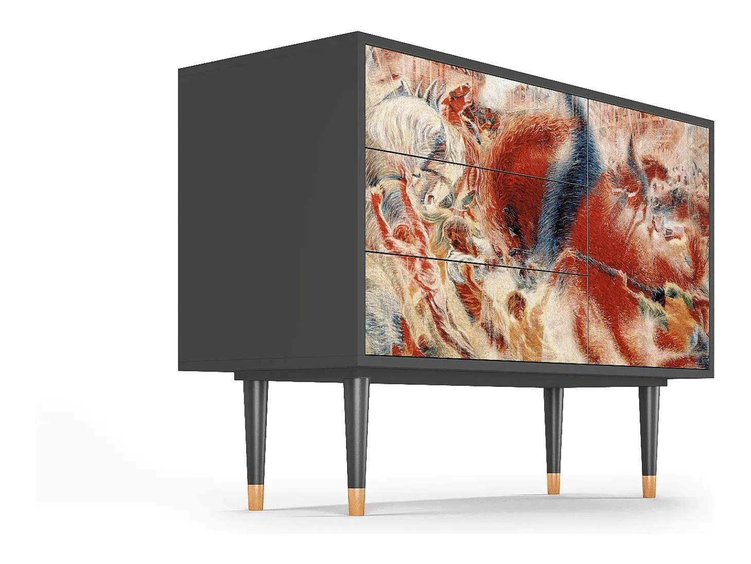 Aparador - 115х84х41 cm - S3 - The City Rises, Antracita