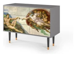 Aparador - 115х84х41 cm - S3 - The Creation of Adam, Gris