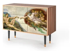 Aparador - 115х84х41 cm - S3 - The Creation of Adam, Nogal