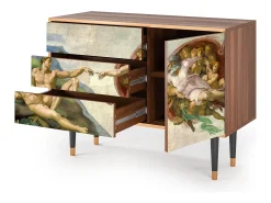 Aparador - 115х84х41 cm - S3 - The Creation of Adam, Nogal