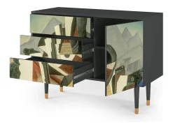 Aparador - 115х84х41 cm - S3 - The Cubist Paintings , Antracita