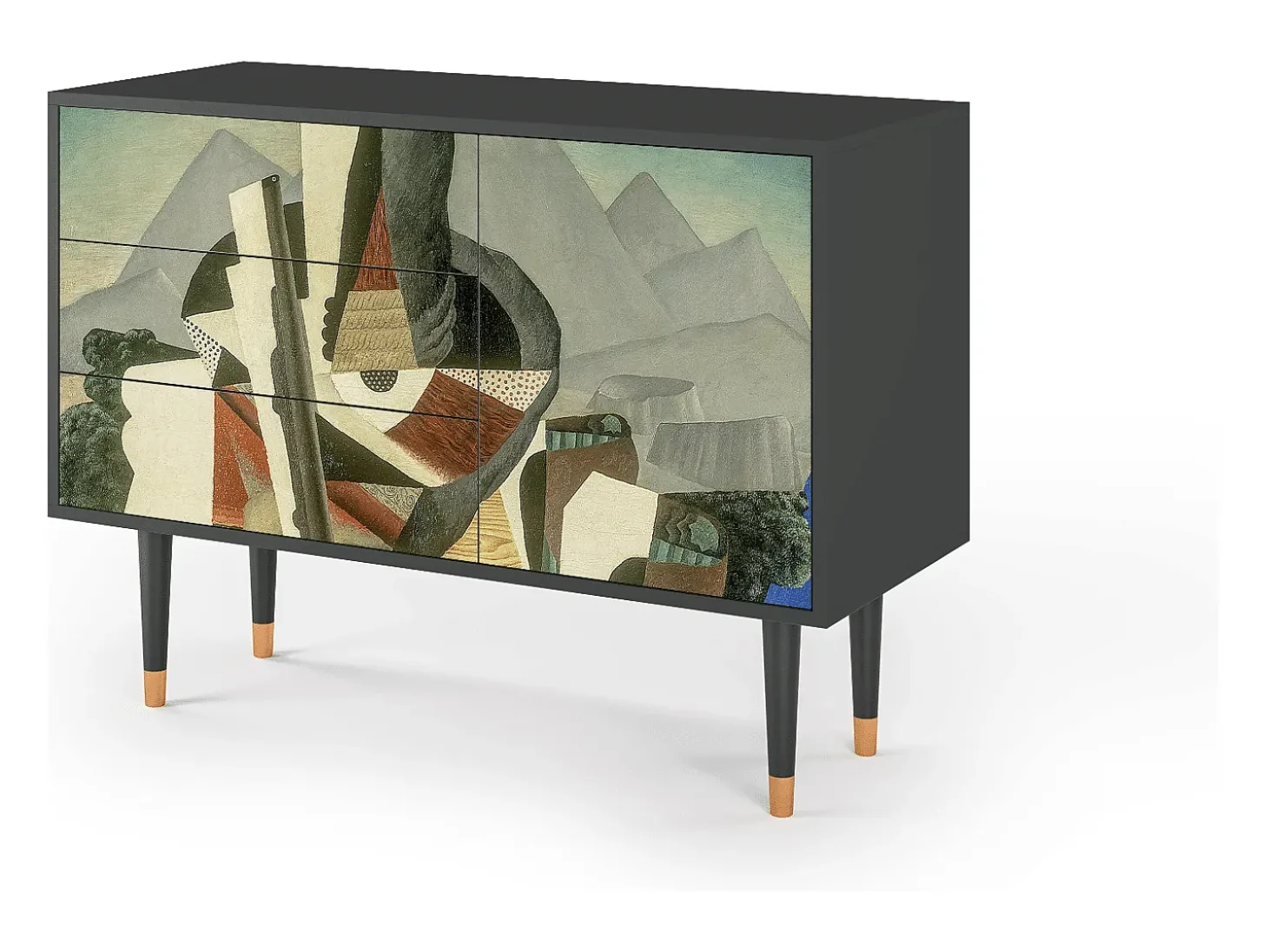 Aparador - 115х84х41 cm - S3 - The Cubist Paintings , Antracita