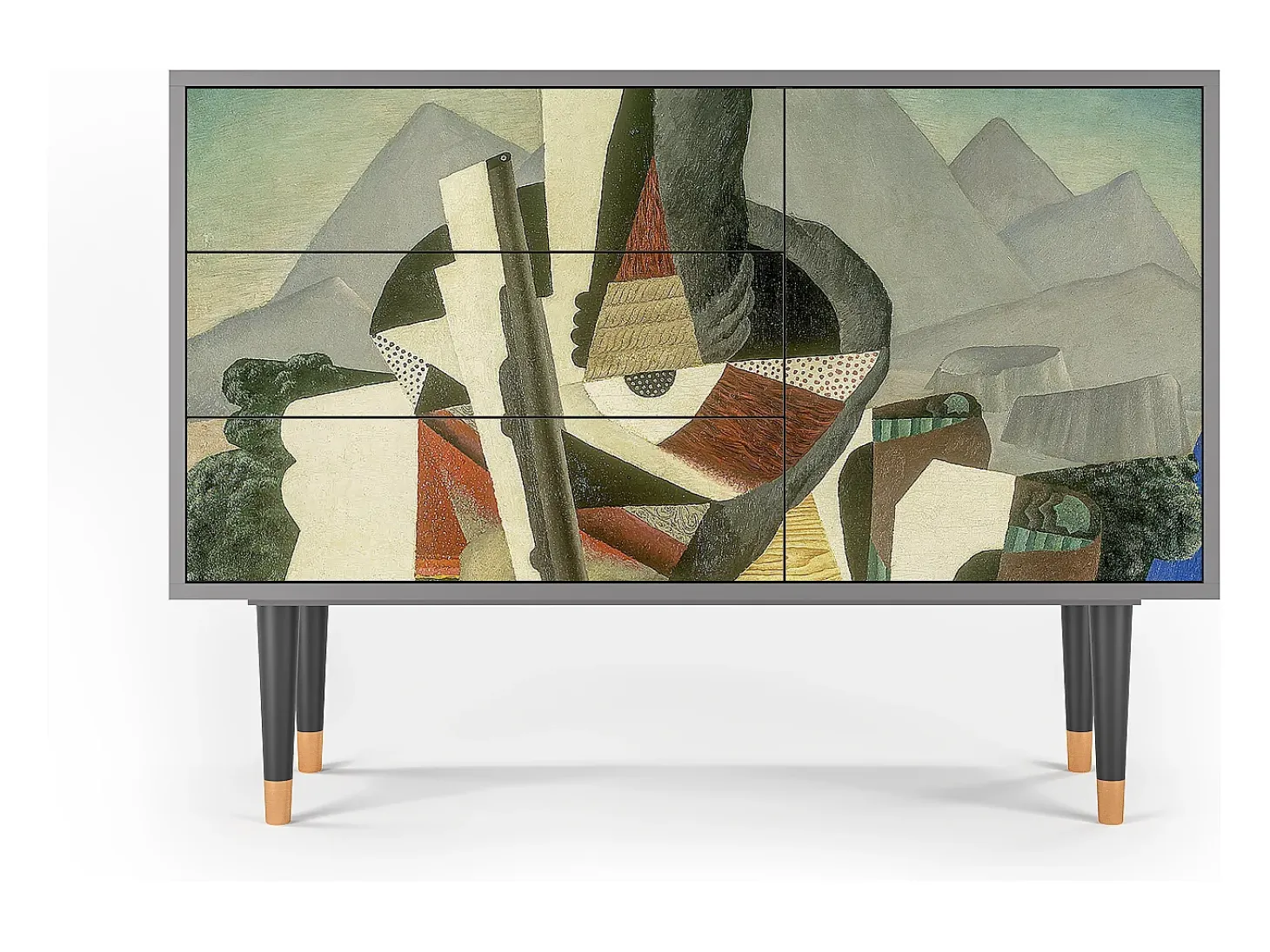 Aparador - 115х84х41 cm - S3 - The Cubist Paintings , Gris