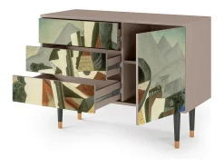 Aparador - 115х84х41 cm - S3 - The Cubist Paintings , Latte