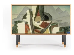 Aparador - 115х84х41 cm - S3 - The Cubist Paintings , Nogal