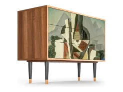 Aparador - 115х84х41 cm - S3 - The Cubist Paintings , Nogal