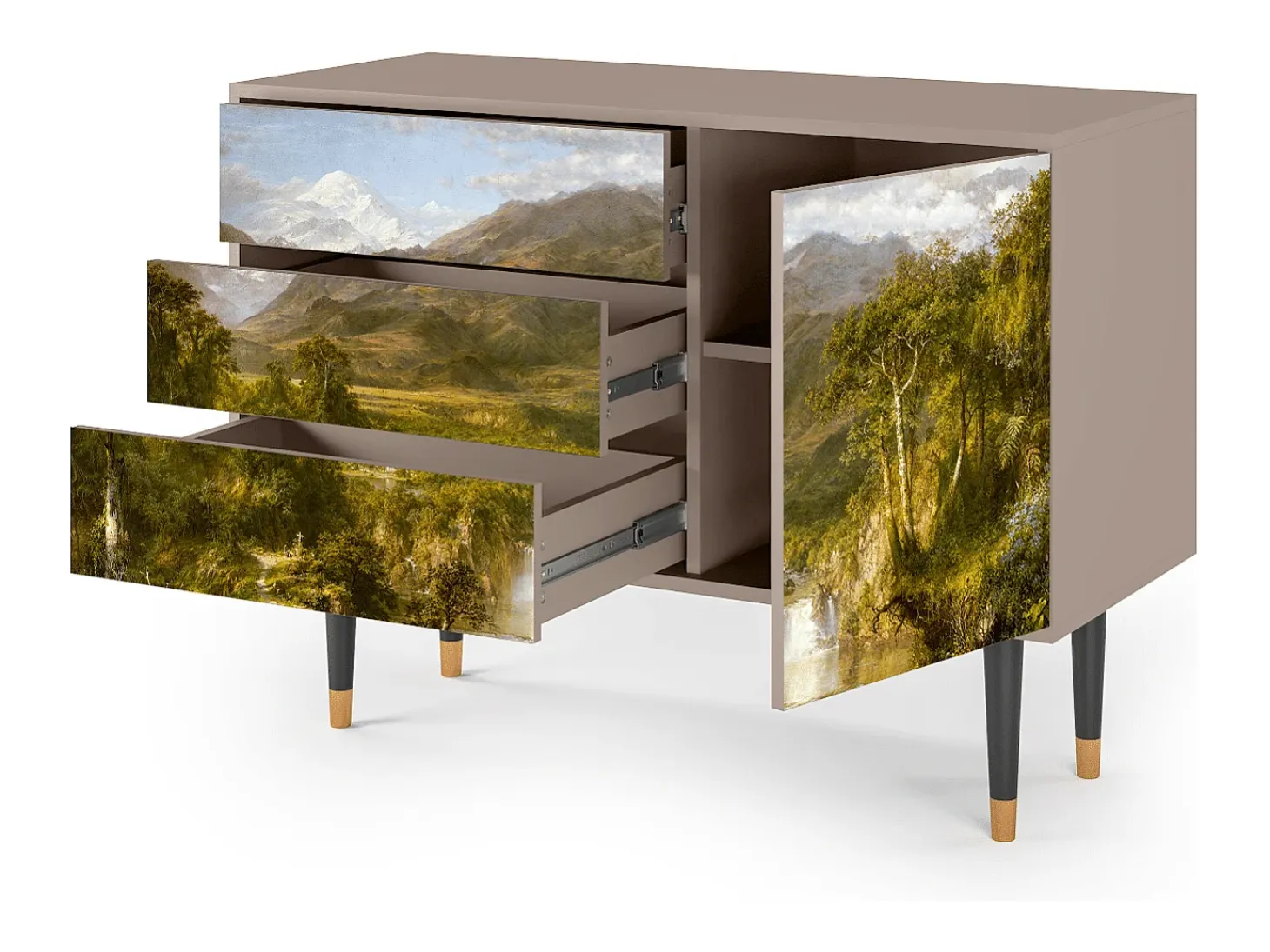Aparador - 115х84х41 cm - S3 - The Heart of the Andes , Latte