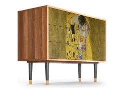 Aparador - 115х84х41 cm - S3 - The Kiss by Klimt , Nogal