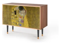 Aparador - 115х84х41 cm - S3 - The Kiss by Klimt , Nogal