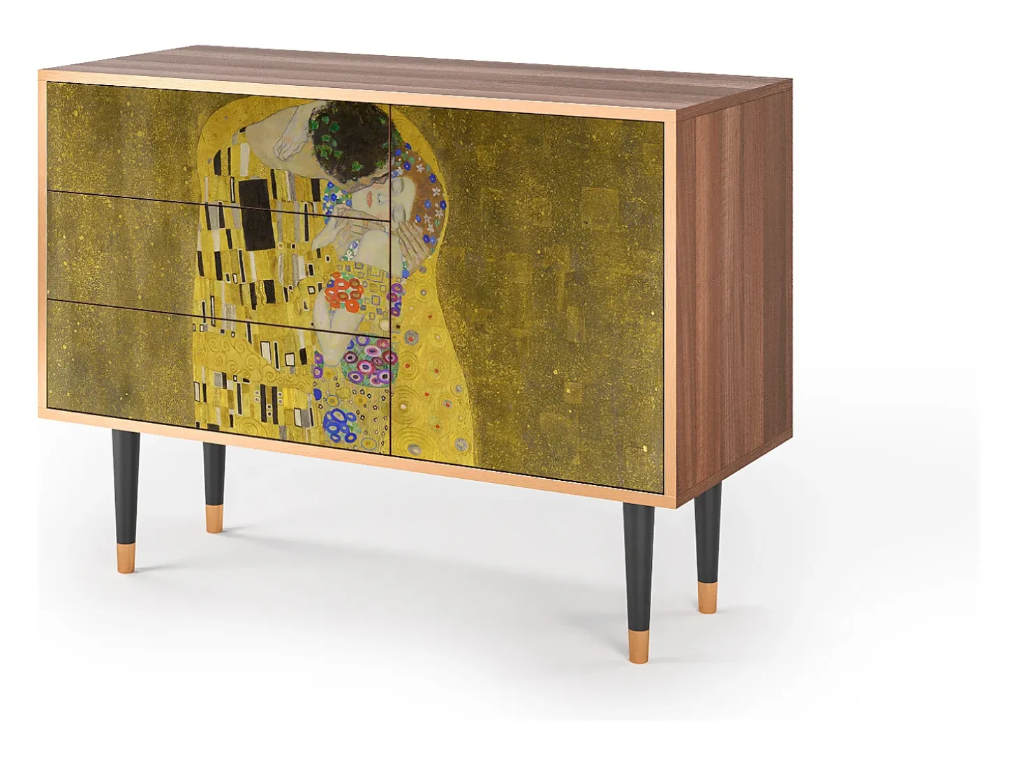 Aparador - 115х84х41 cm - S3 - The Kiss by Klimt , Nogal