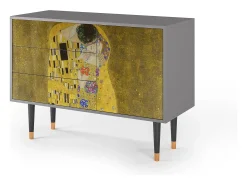 Aparador - 115х84х41 cm - S3 - The Kiss by Klimt , Gris