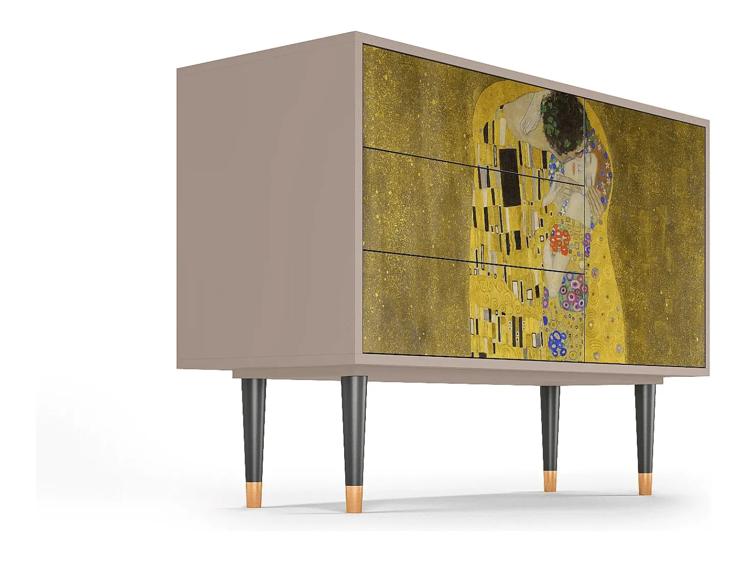 Aparador - 115х84х41 cm - S3 - The Kiss by Klimt , Latte