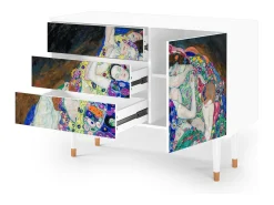 Aparador - 115х84х41 cm - S3 - The Maiden by Klimt, Blanco