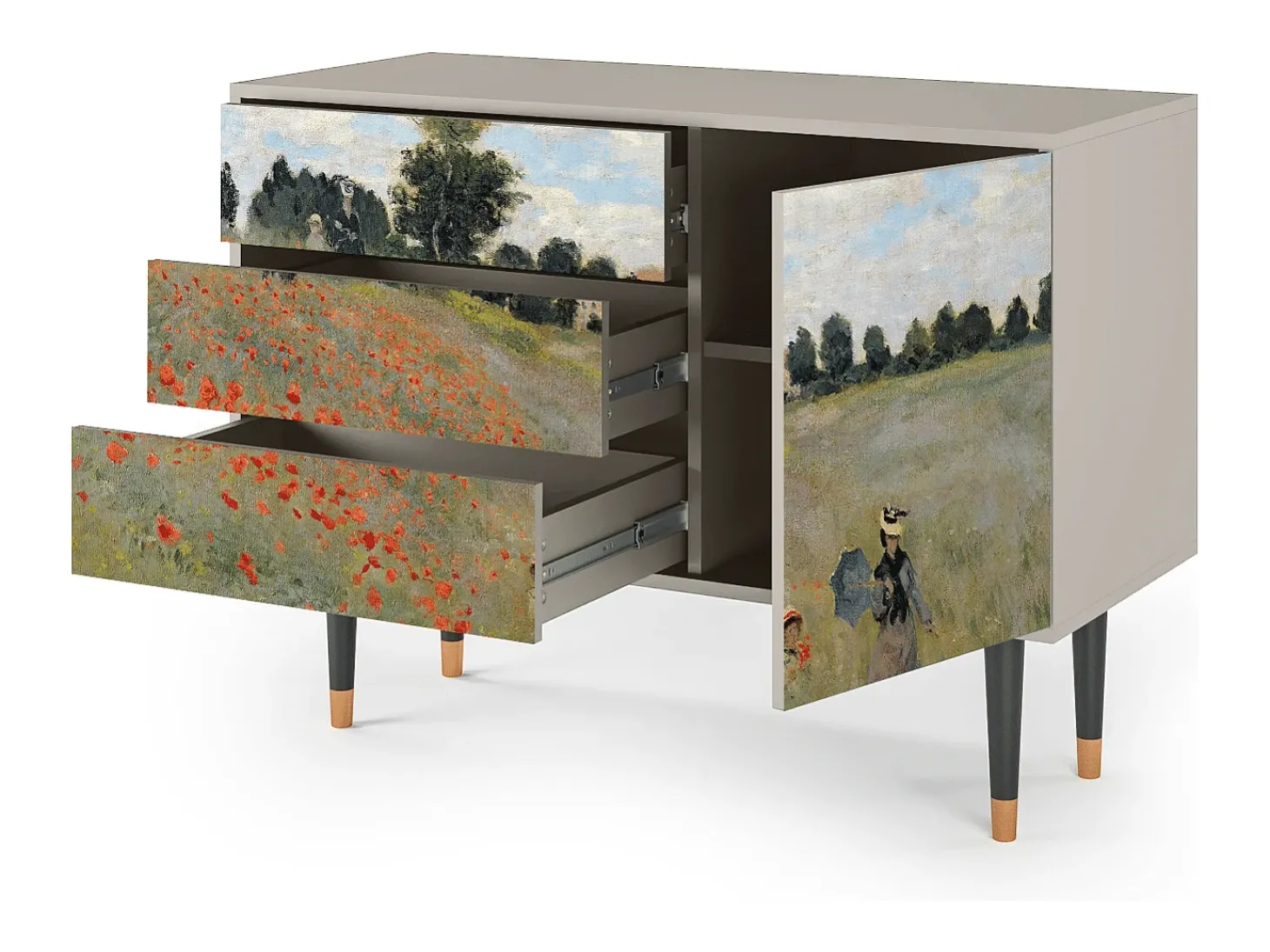 Aparador - 115х84х41 cm - S3 - The Poppy Field , Arena