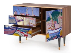 Aparador - 115х84х41 cm - S3 - The Port of Collioure , Nogal