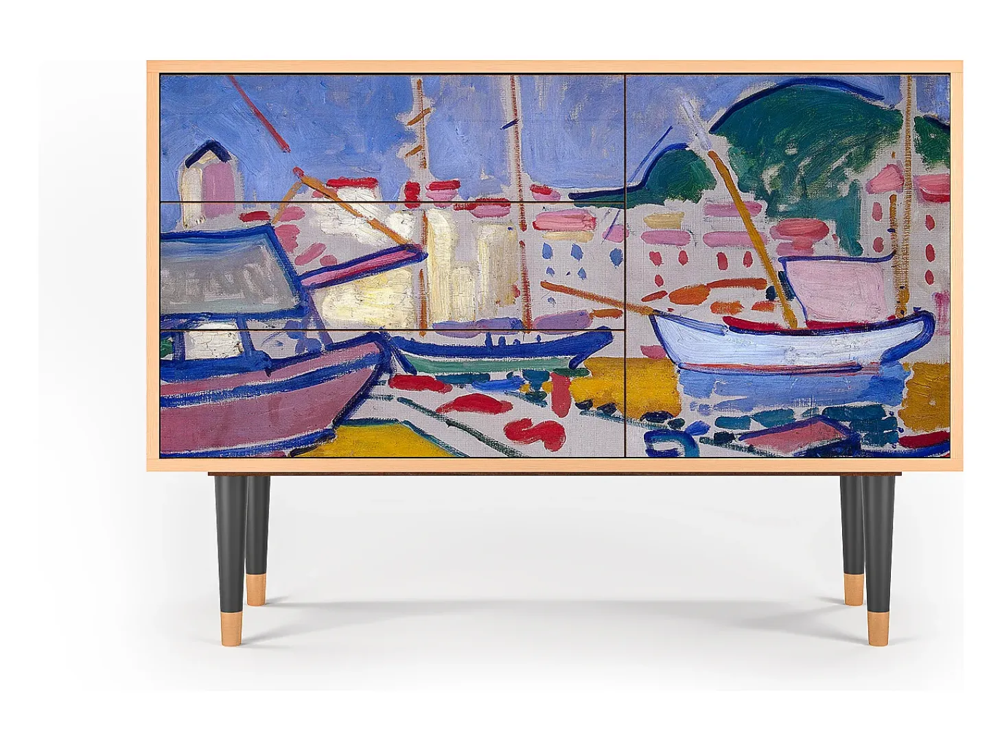 Aparador - 115х84х41 cm - S3 - The Port of Collioure , Nogal