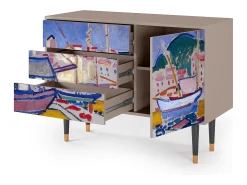 Aparador - 115х84х41 cm - S3 - The Port of Collioure , Latte