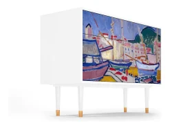 Aparador - 115х84х41 cm - S3 - The Port of Collioure , Blanco