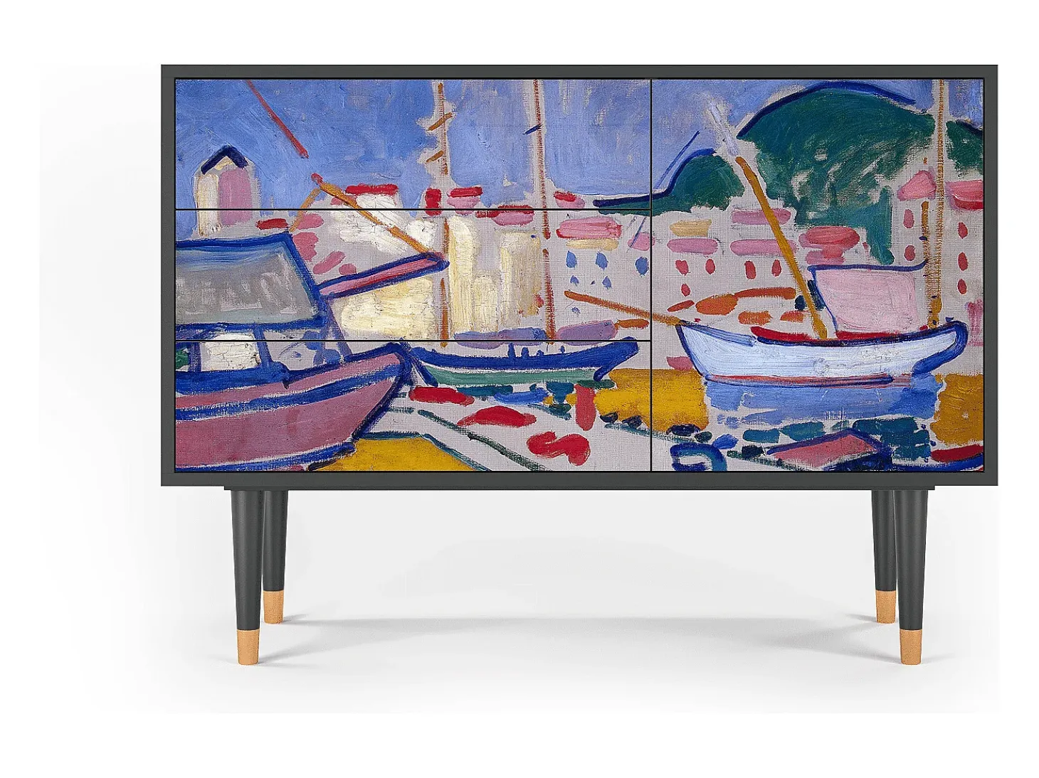 Aparador - 115х84х41 cm - S3 - The Port of Collioure , Antracita