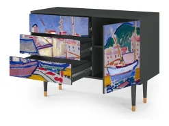Aparador - 115х84х41 cm - S3 - The Port of Collioure , Antracita
