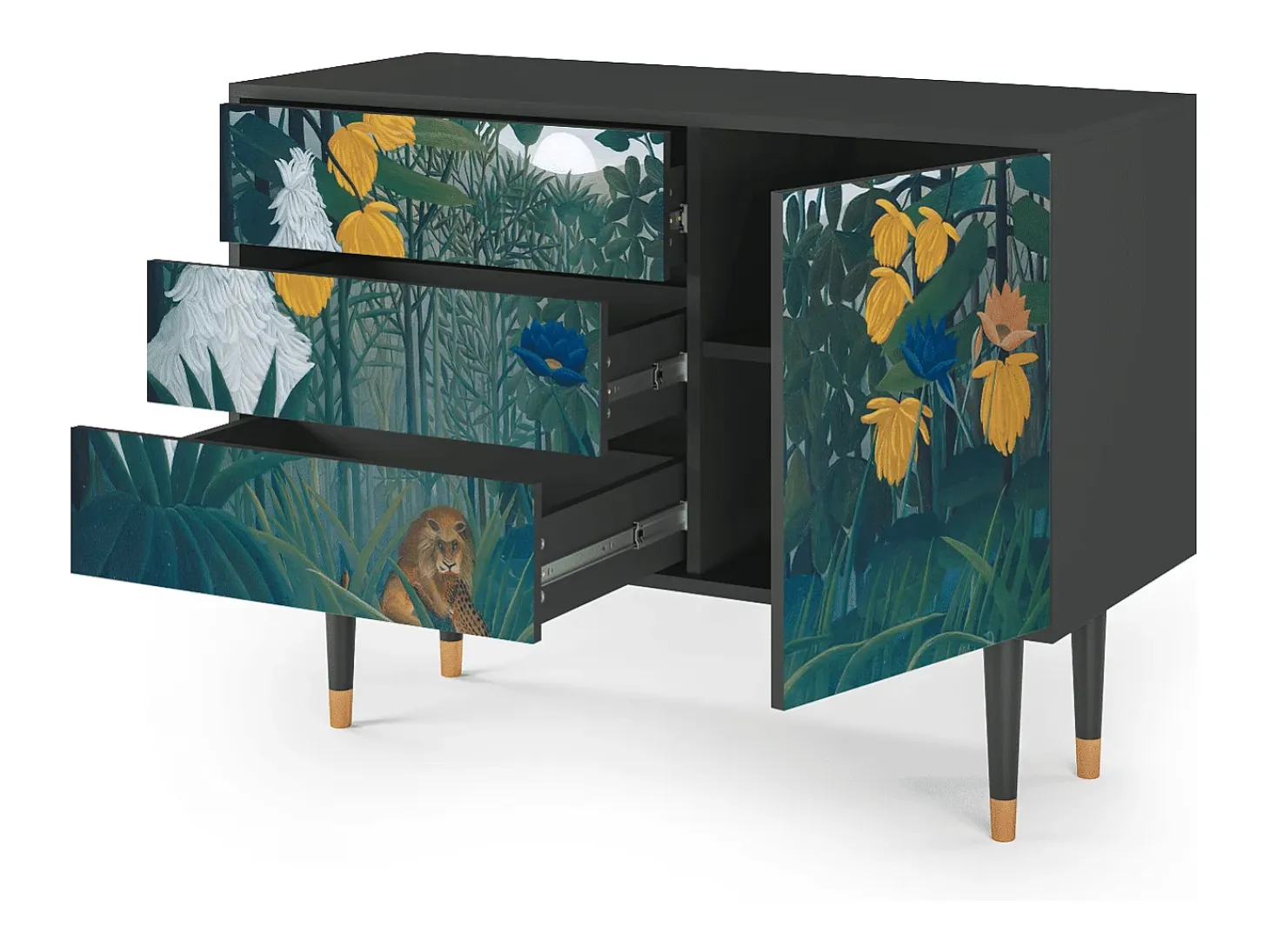 Aparador - 115х84х41 cm - S3 - The Repast of the Lion, Antracita