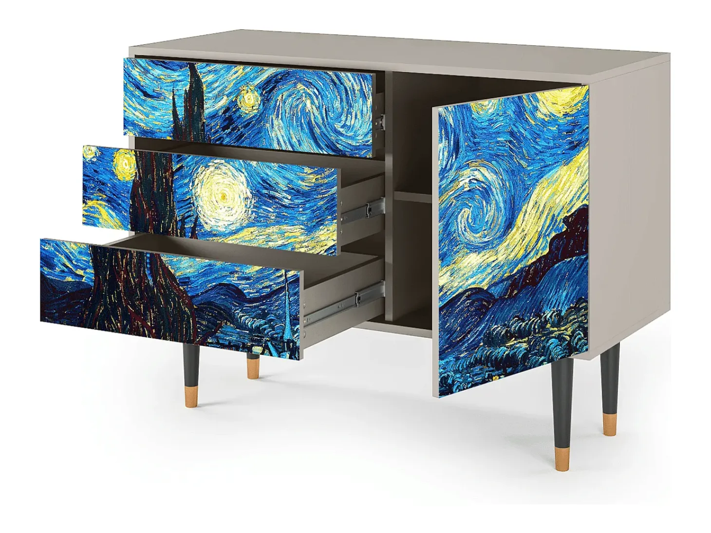 Aparador - 115х84х41 cm - S3 - The Starry Night , Arena