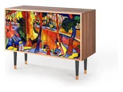 Aparador - 115х84х41 cm - S3 - The Turning Road, Nogal