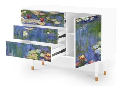 Aparador - 115х84х41 cm - S3 - The water lily pond , Blanco